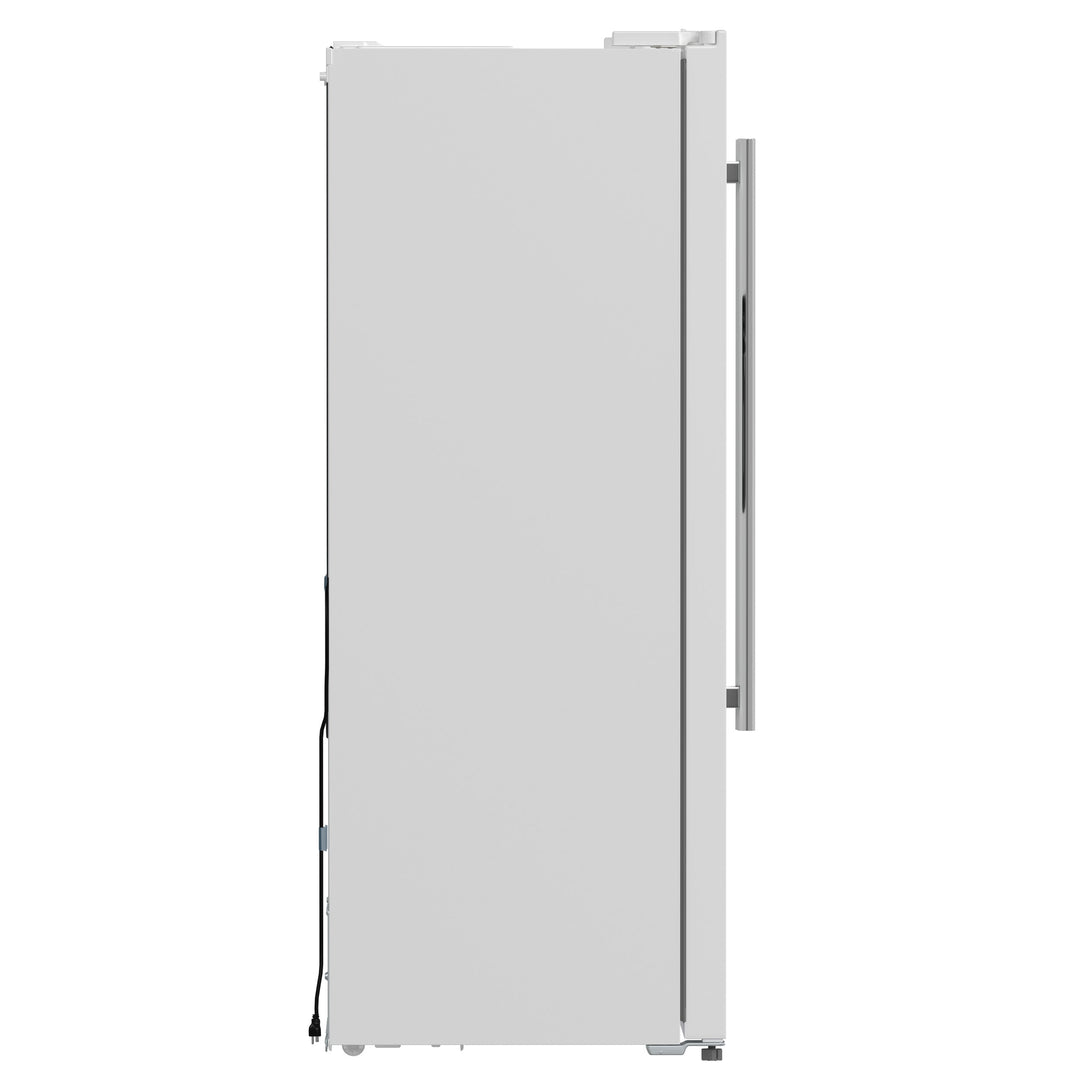 Forno Salerno Espresso 36-Inch White Side-by-Side Refrigerator, 20 Cu. Ft., Frost-Free, Ice &amp; Water Dispenser, ENERGY STAR Certified