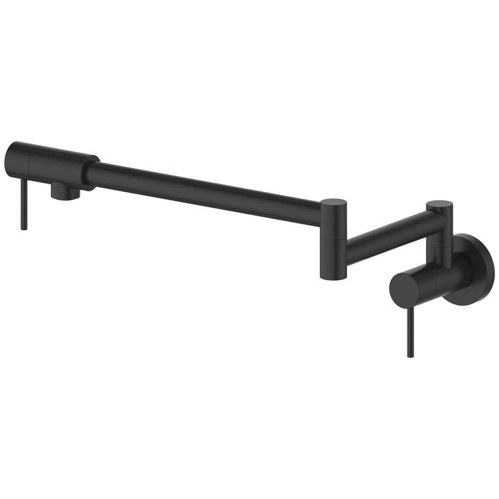 ZLINE Gemini Pot Filler in Matte Black, GEM-FPF-MB