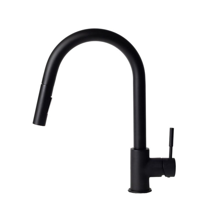 ZLINE Autograph Edition Gemini Pull Down Single Handle Kitchen Faucet in Matte Black (GEM-KF-MB)