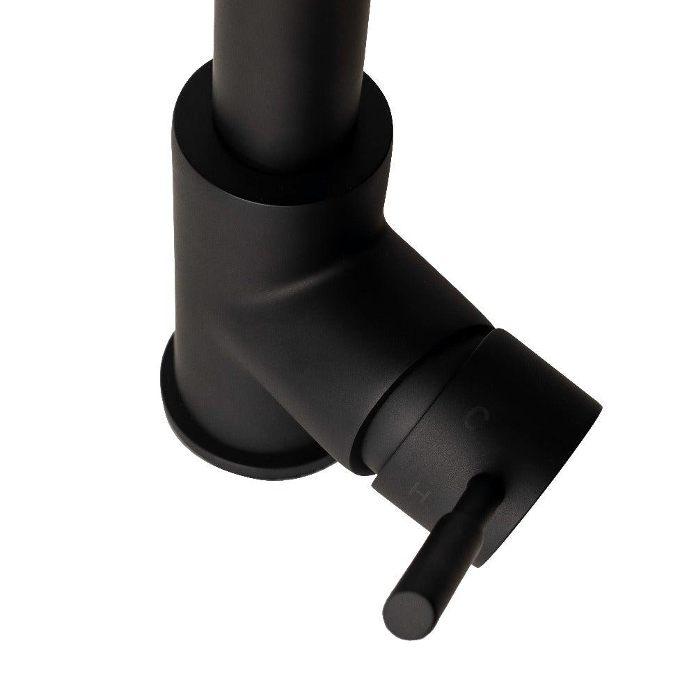 ZLINE Autograph Edition Gemini Pull Down Single Handle Kitchen Faucet in Matte Black (GEM-KF-MB)