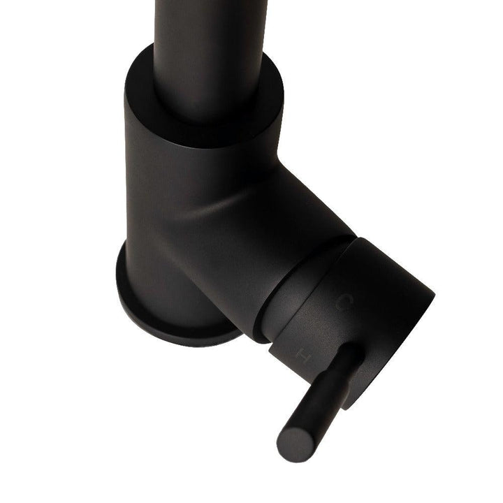 ZLINE Autograph Edition Gemini Pull Down Single Handle Kitchen Faucet in Matte Black (GEM-KF-MB)