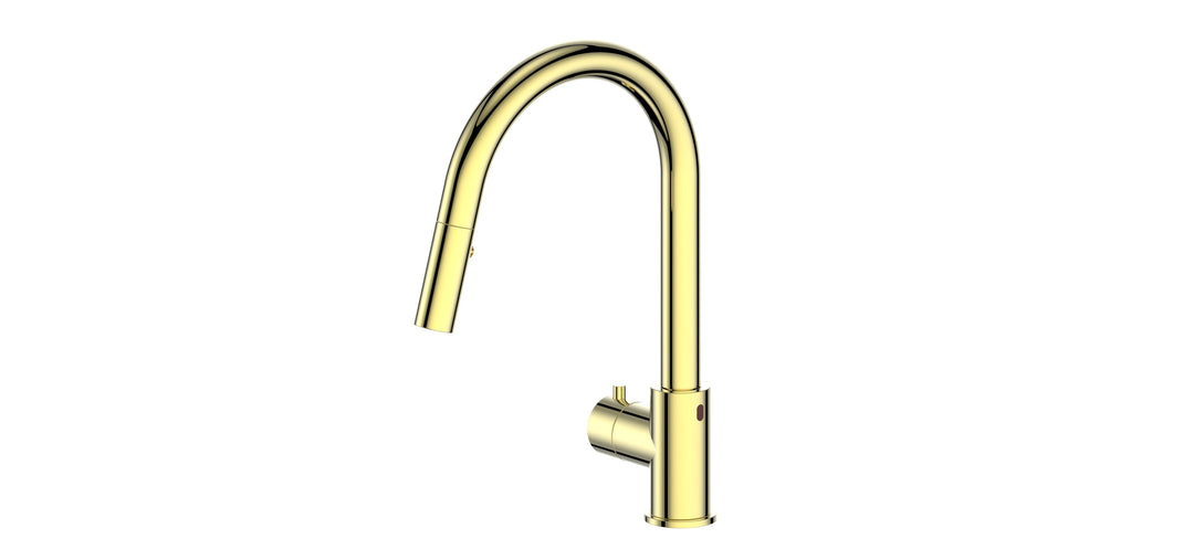 ZLINE Touchless Kitchen Faucet in Polished Gold, GEM-KFS-PG