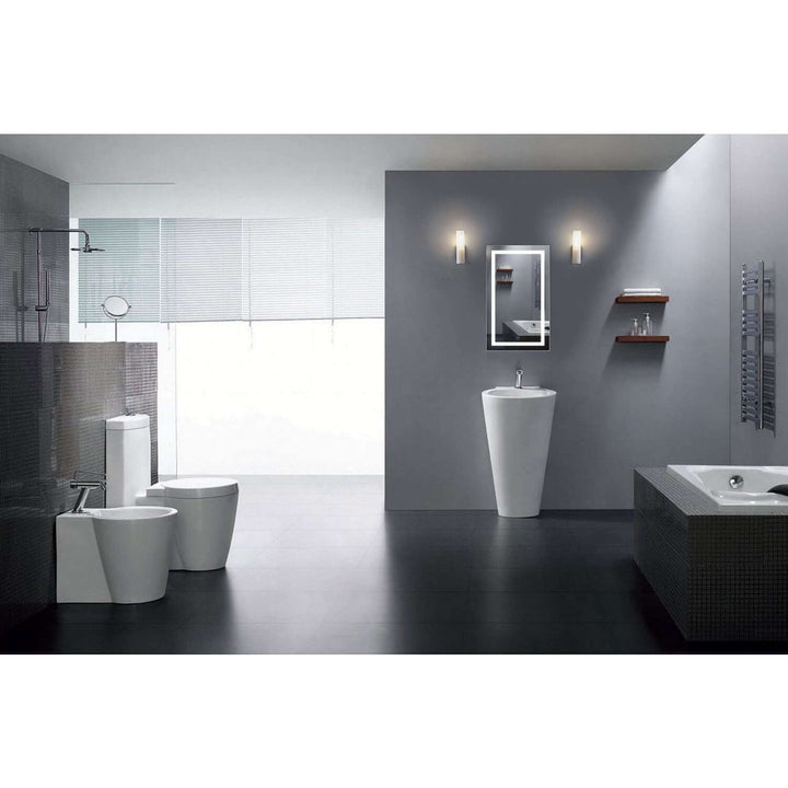 Krugg Icon 18 x 30 LED Bathroom Mirror - Defogger & Dimmer