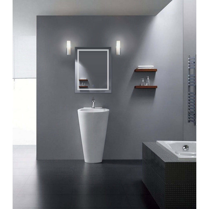 Krugg Icon 24 x 30 LED Bathroom Mirror - Dimmer & Defogger