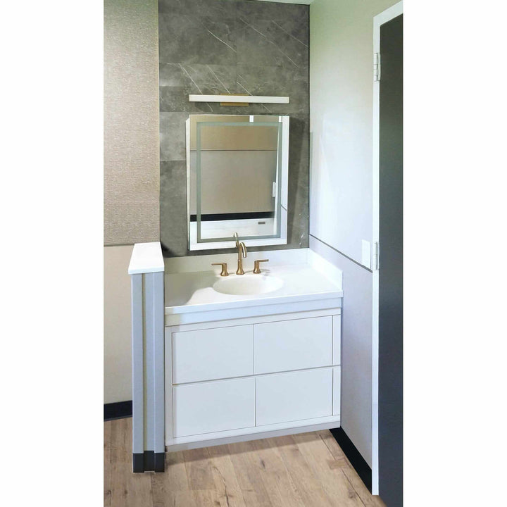 Krugg Icon 24" x 32" LED Fixed Tilt ADA Bathroom Mirror