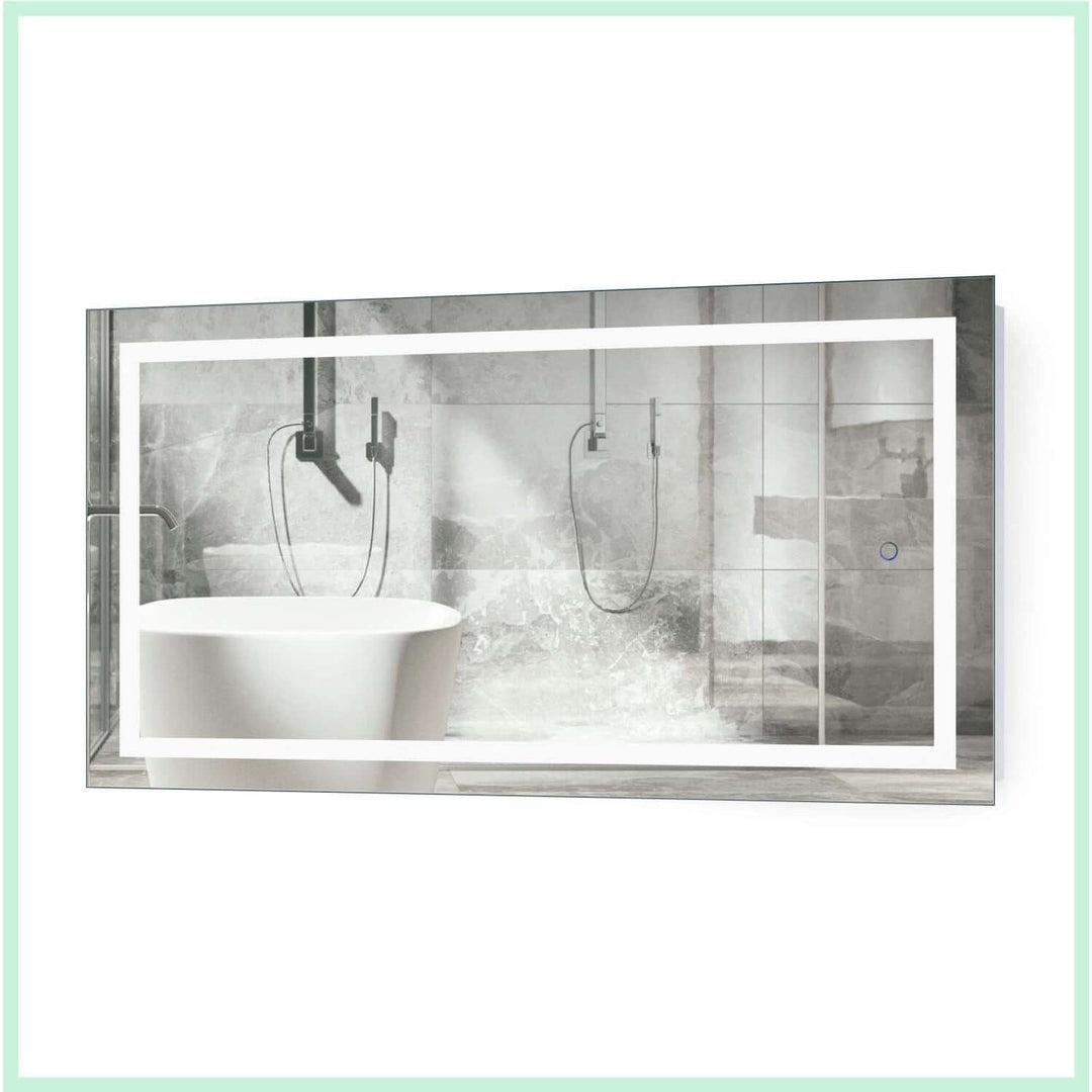 Krugg Icon 24 x 42 LED Bathroom Mirror - Dimmer & Defogger