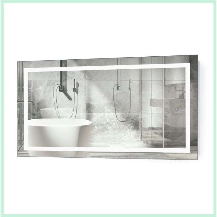 Krugg Icon 24 x 42 LED Bathroom Mirror - Dimmer & Defogger