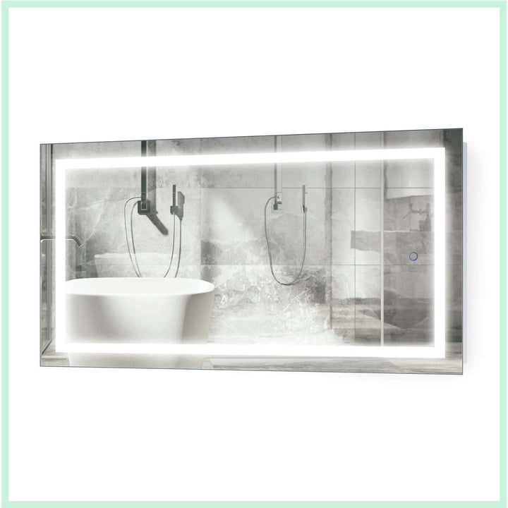 Krugg Icon 24 x 42 LED Bathroom Mirror - Dimmer & Defogger