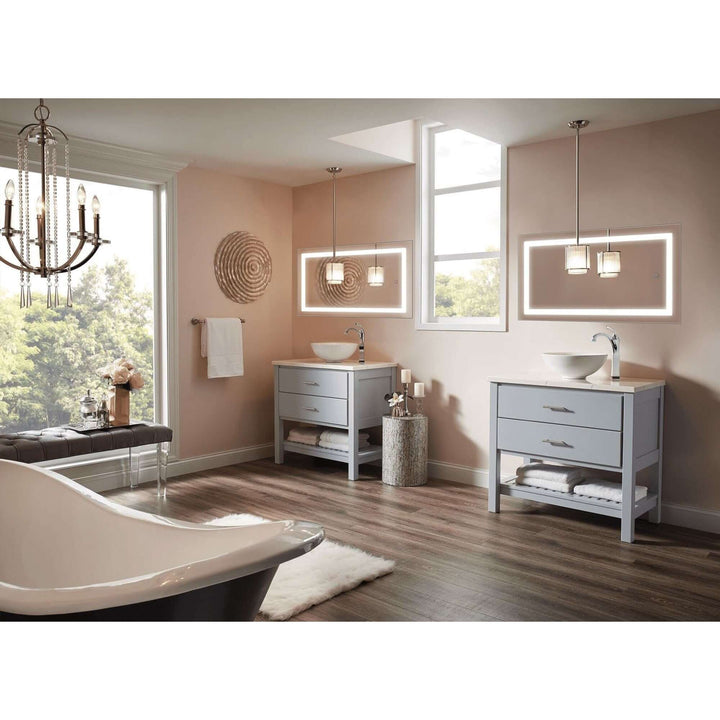 Krugg Icon 24 x 42 LED Bathroom Mirror - Dimmer & Defogger