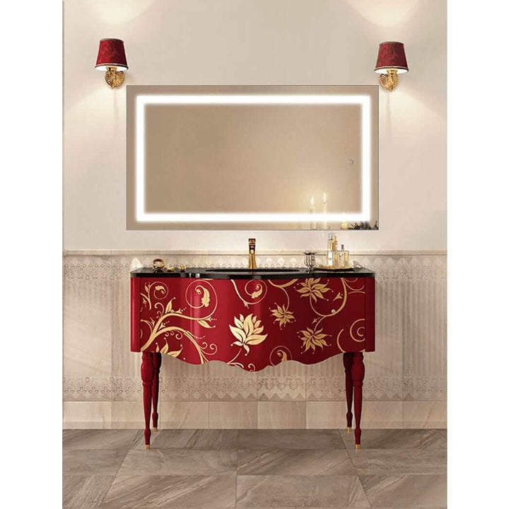 Krugg Icon 24 x 42 LED Bathroom Mirror - Dimmer & Defogger