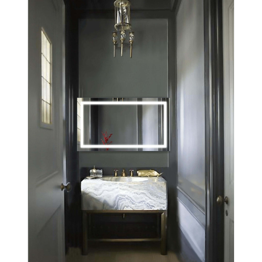 Krugg Icon 24 x 42 LED Bathroom Mirror - Dimmer & Defogger