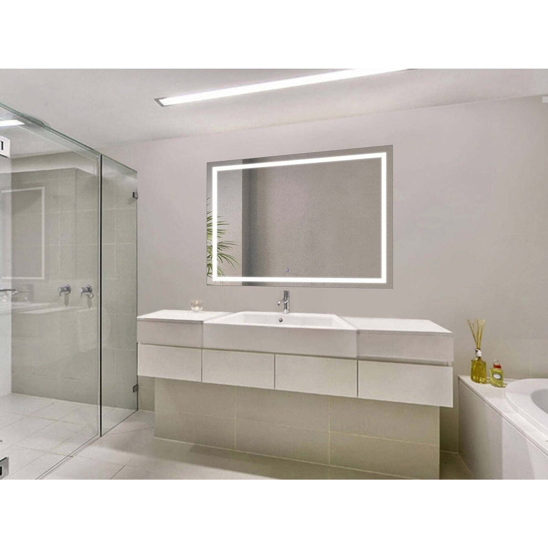 Krugg Icon 48 x 36 LED Bathroom Mirror - Dimmer & Defogger