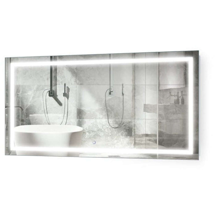 Krugg Icon 54 x 24 LED Bathroom Mirror - Dimmer & Defogger