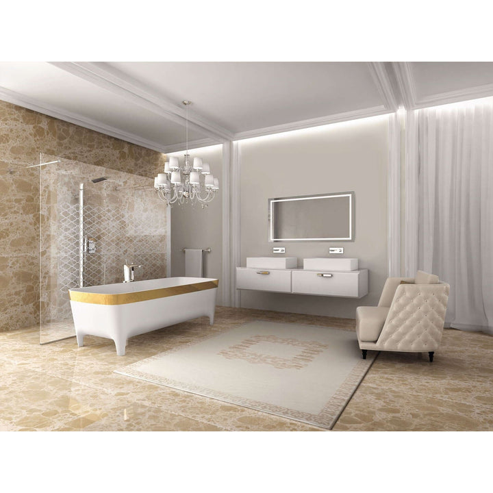 Krugg Icon 54 x 24 LED Bathroom Mirror - Dimmer & Defogger