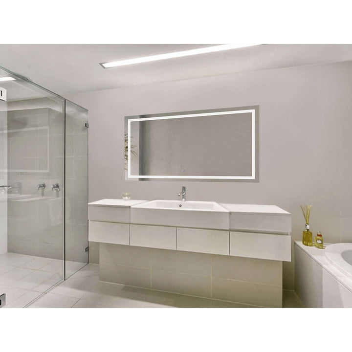 Krugg Icon 54 x 24 LED Bathroom Mirror - Dimmer & Defogger