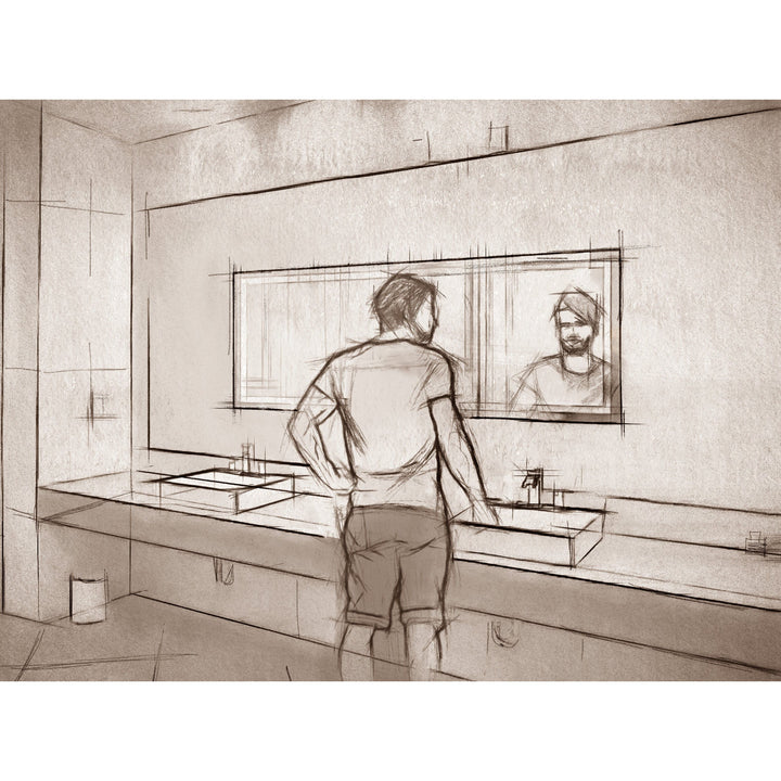 Krugg Icon 72 x 30 LED Bathroom Mirror - Dimmer & Defogger