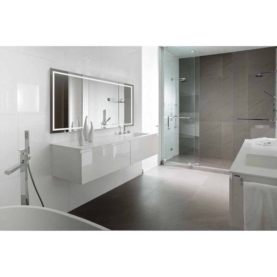 Krugg Icon 72 x 36 LED Bathroom Mirror - Dimmer & Defogger