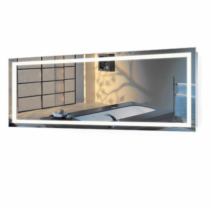 Krugg Icon 84 x 30 LED Bathroom Mirror - Dimmer & Defogger