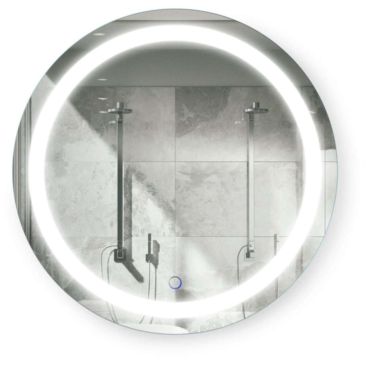 Krugg Icon 24" Round LED Bathroom Mirror - Dimmer/Defogger