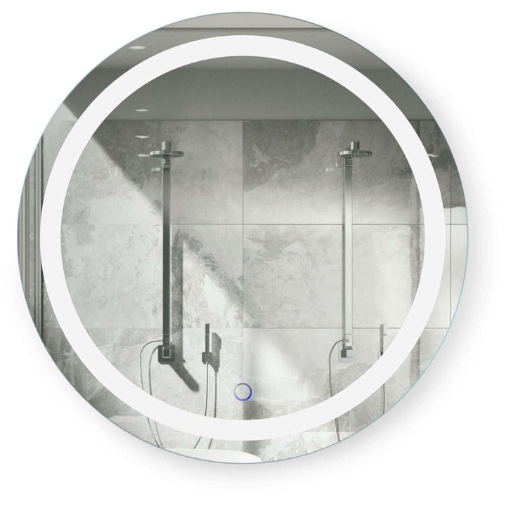 Krugg Icon 24" Round LED Bathroom Mirror - Dimmer/Defogger