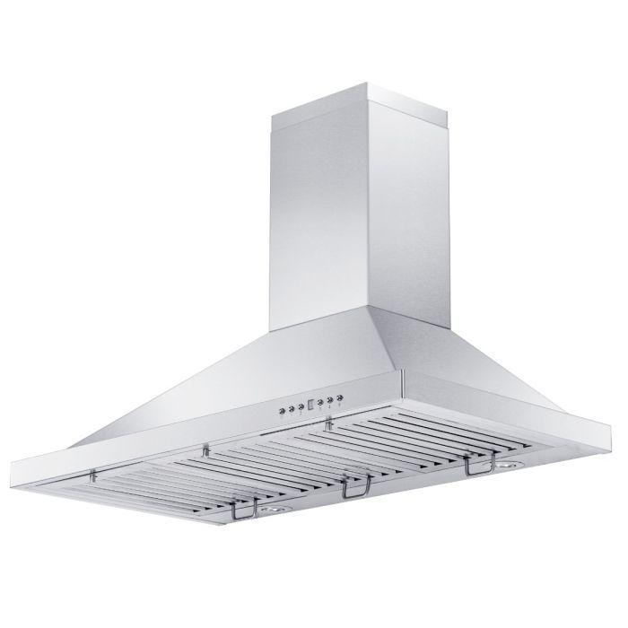 ZLINE 36 in. Dual Fuel Range with Black Matte Doors & 36 in. Range Hood Appliance Package, 2KP-RABLMRH36