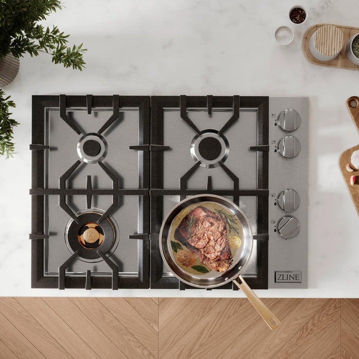 ZLINE Gas Cooktops with Brass Burners – 30" &amp; 36"