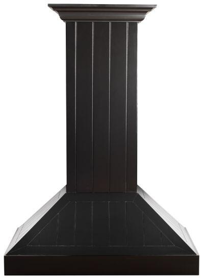 Wooden Wall Mount Range Hood in Black - Includes Motor (KPCC-36)  ZLINE 36 in.