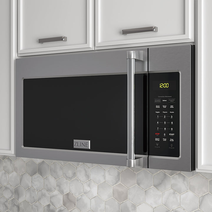ZLINE 30" Stainless Steel Over the Range Convection Microwave Oven with Traditional Handle