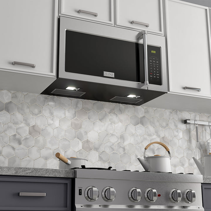 ZLINE 30" Stainless Steel Over the Range Convection Microwave Oven with Traditional Handle
