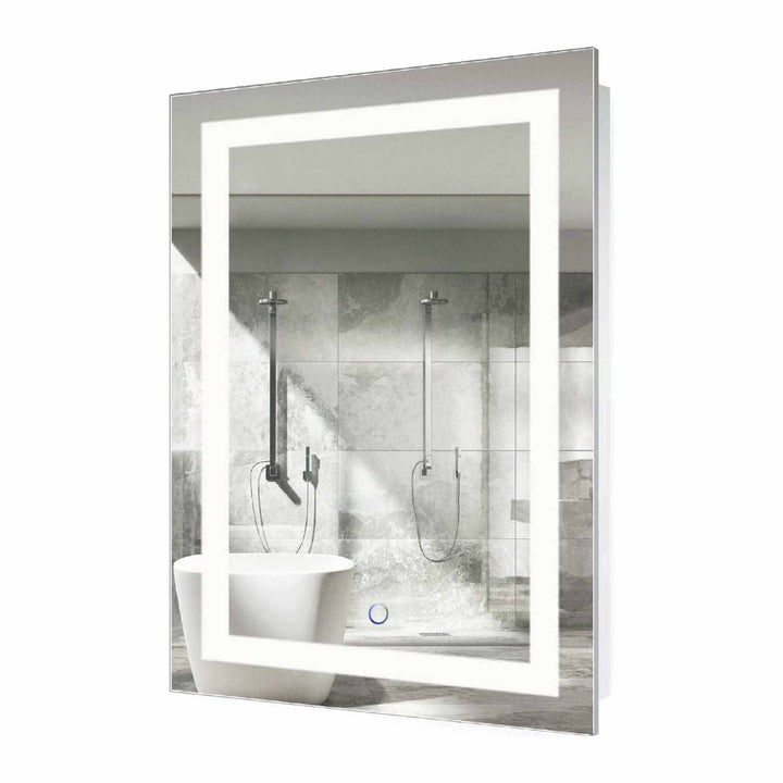 Krugg Icon 24 x 36 LED Bathroom Mirror - Dimmer & Defogger