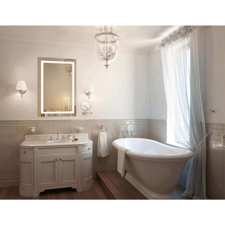 Krugg Icon 24 x 36 LED Bathroom Mirror - Dimmer & Defogger
