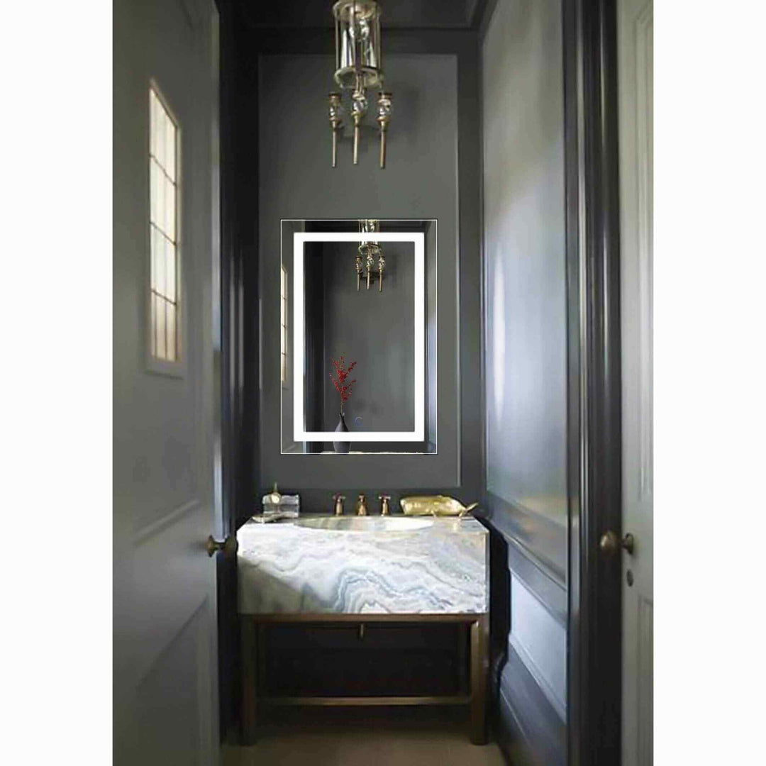Krugg Icon 24 x 36 LED Bathroom Mirror - Dimmer & Defogger