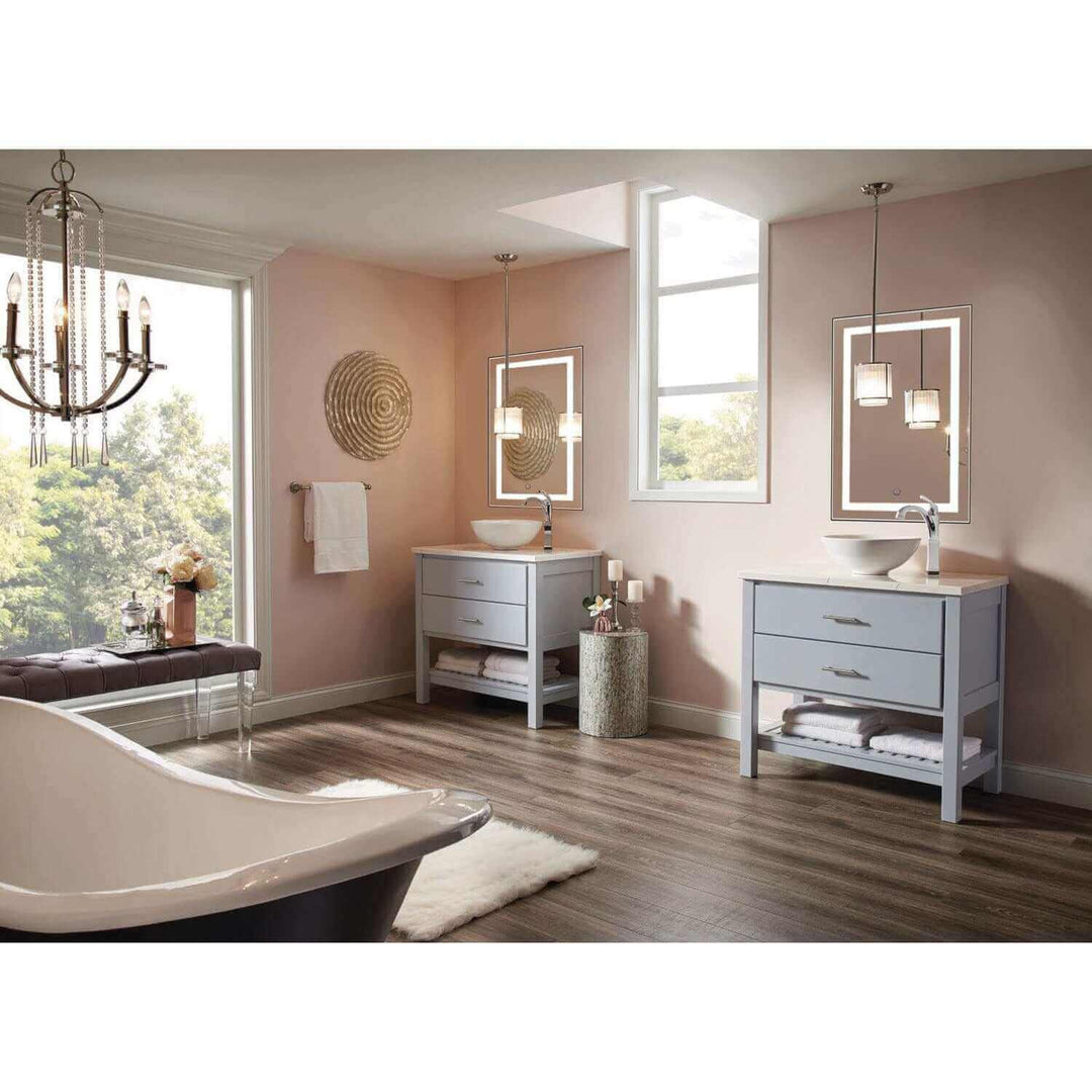 Krugg Icon 24 x 36 LED Bathroom Mirror - Dimmer & Defogger