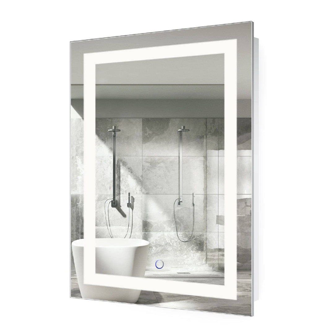 Krugg Icon 24 x 36 LED Bathroom Mirror - Dimmer & Defogger