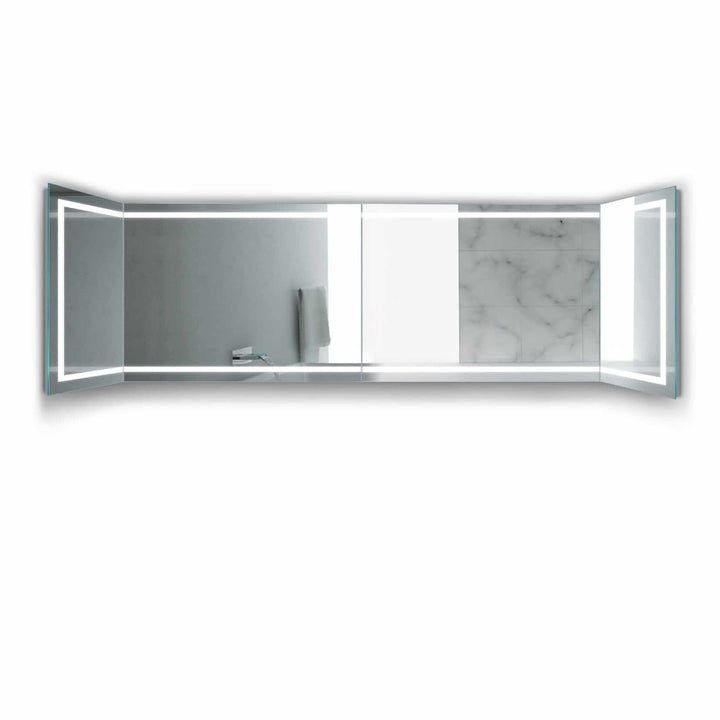 Krugg Modular SM Long 132" x 36" Lighted Bathroom Mirrors