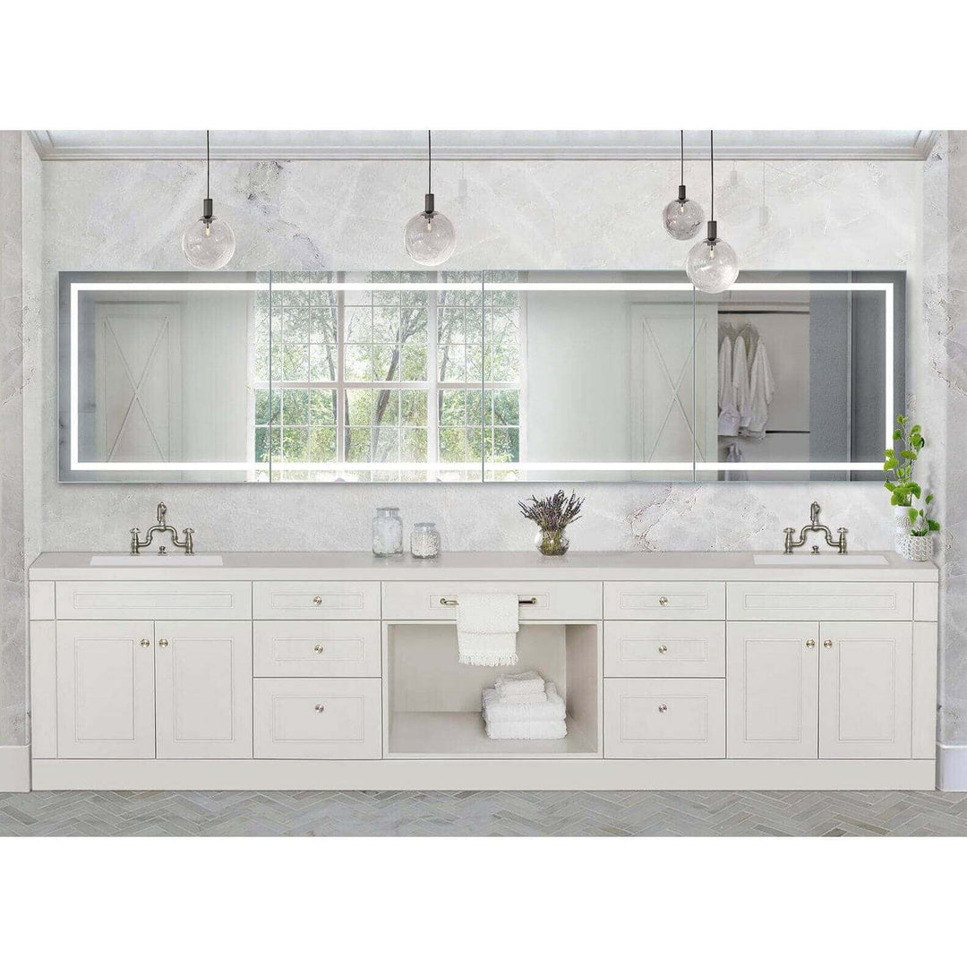 Krugg Modular SM Long 144" x 36" Lighted Bathroom Mirrors