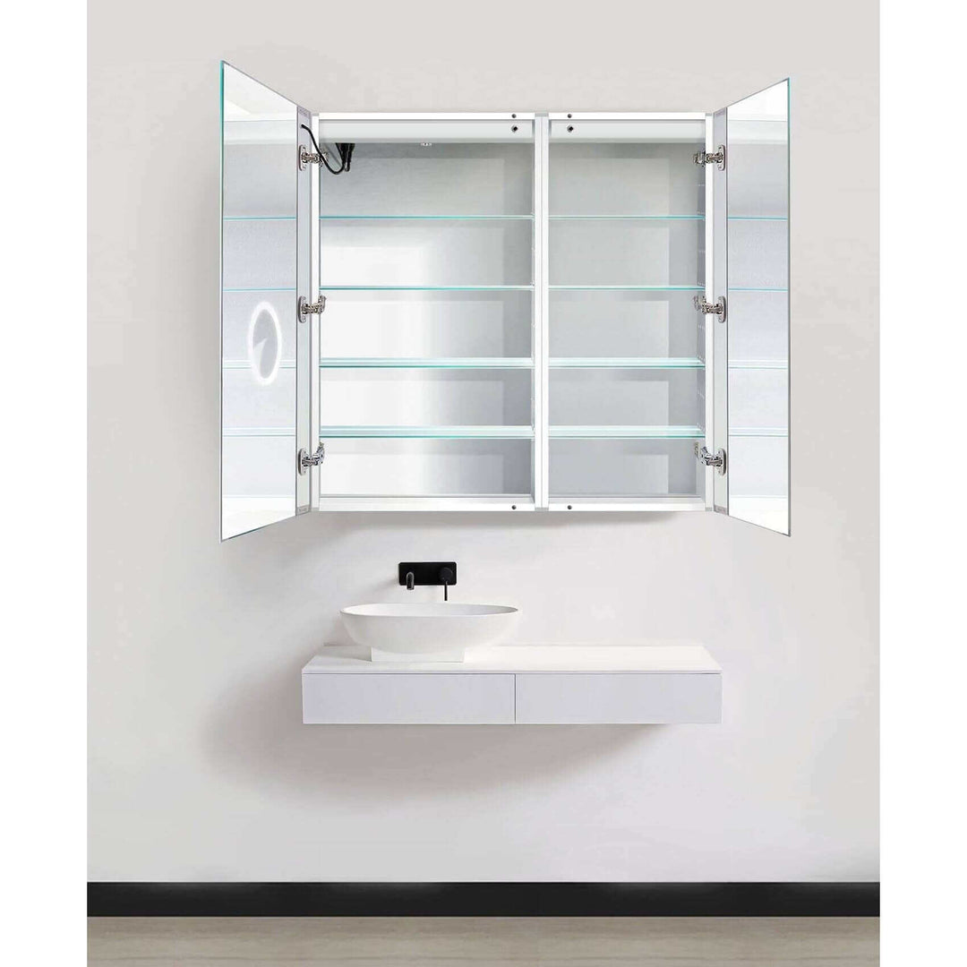 Krugg Svange 42 x 42 LED Medicine Cabinet - Defogger, Dimmer