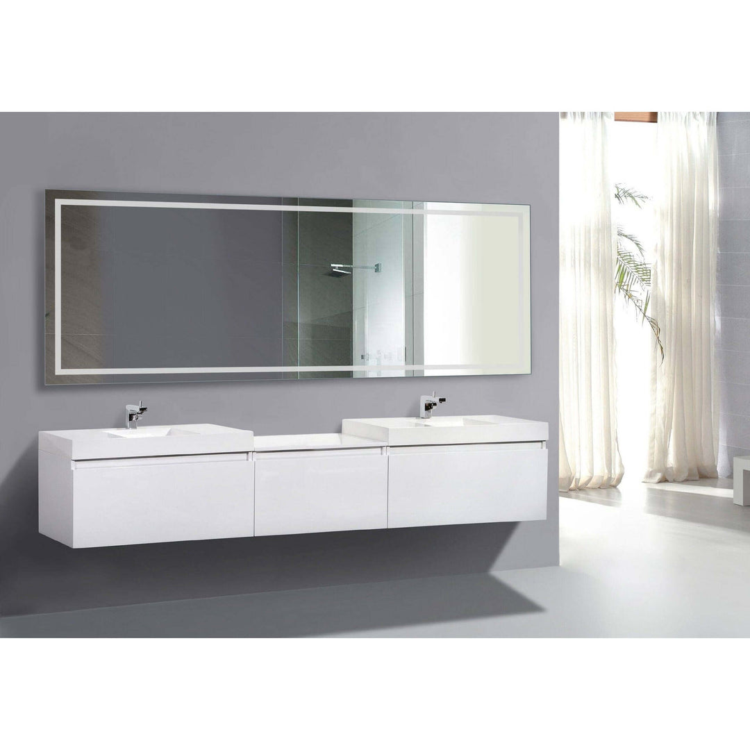 Krugg EXL 96 x 36 LED Bathroom Mirror