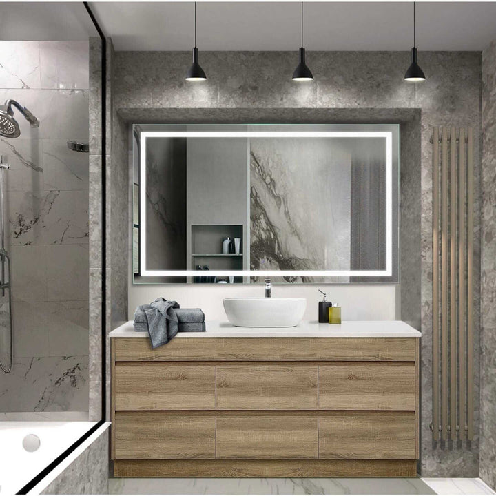 Krugg Icon 60 x 36 LED Bathroom Mirror - Dimmer & Defogger