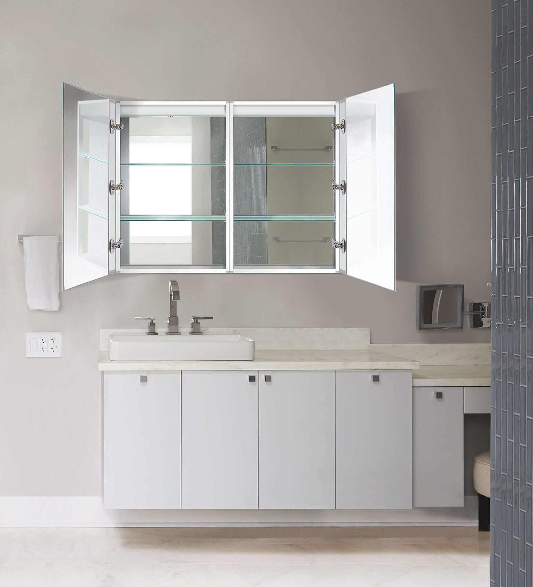 Krugg Kinetic 40 x 30 LED Medicine Cabinet - Dimmer/Defogger