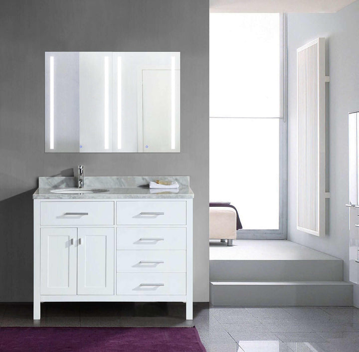 Krugg Kinetic 40 x 30 LED Medicine Cabinet - Dimmer/Defogger