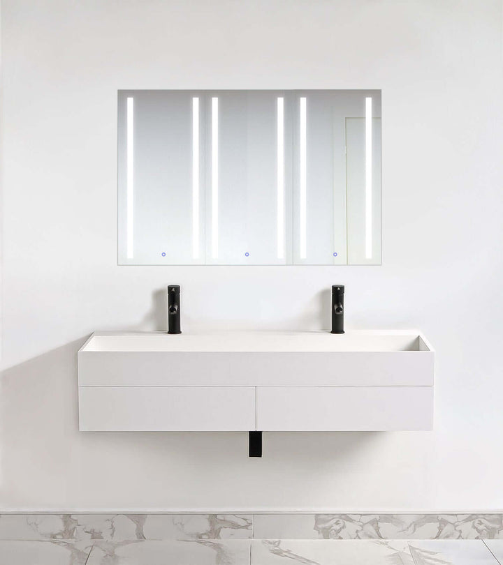 Krugg Kinetic 45 x 30 LED Medicine Cabinet - Dimmer/Defogger