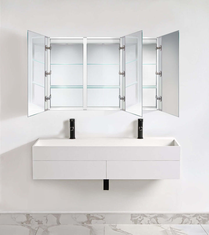 Krugg Kinetic 45 x 30 LED Medicine Cabinet - Dimmer/Defogger