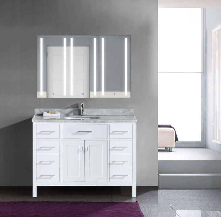 Krugg Kinetic 45 x 30 LED Medicine Cabinet - Dimmer/Defogger