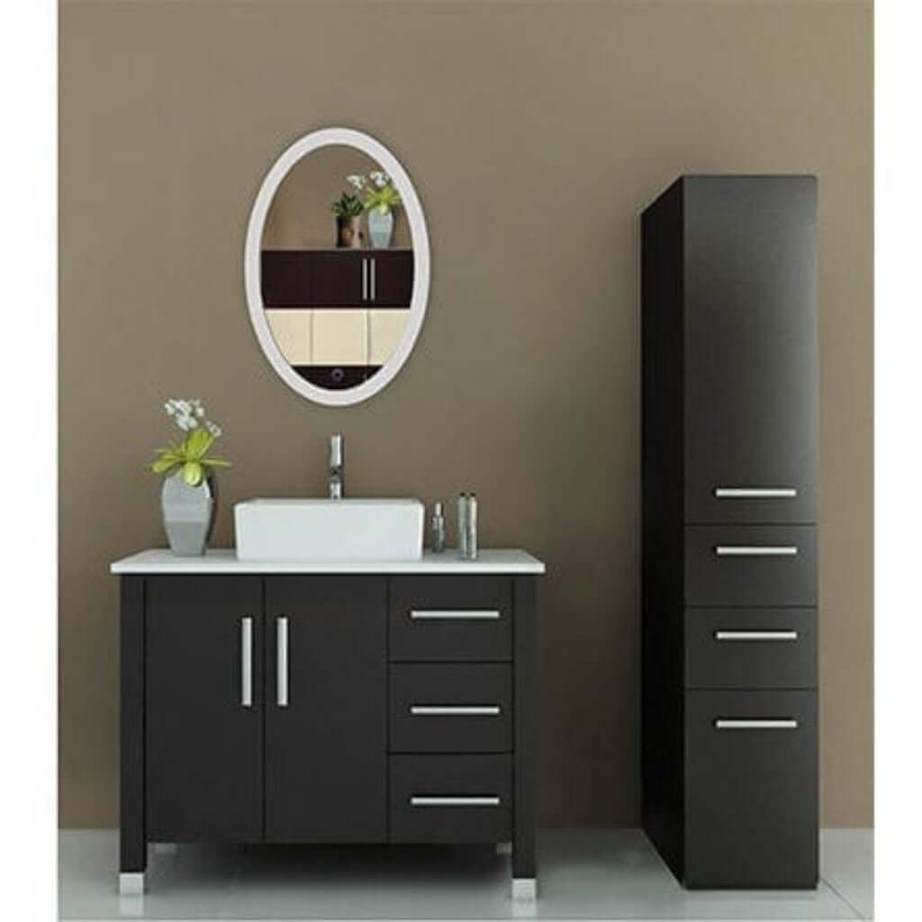 Krugg Sol Oval 20 x 30 LED Bathroom Mirror - Dimmer/Defogger