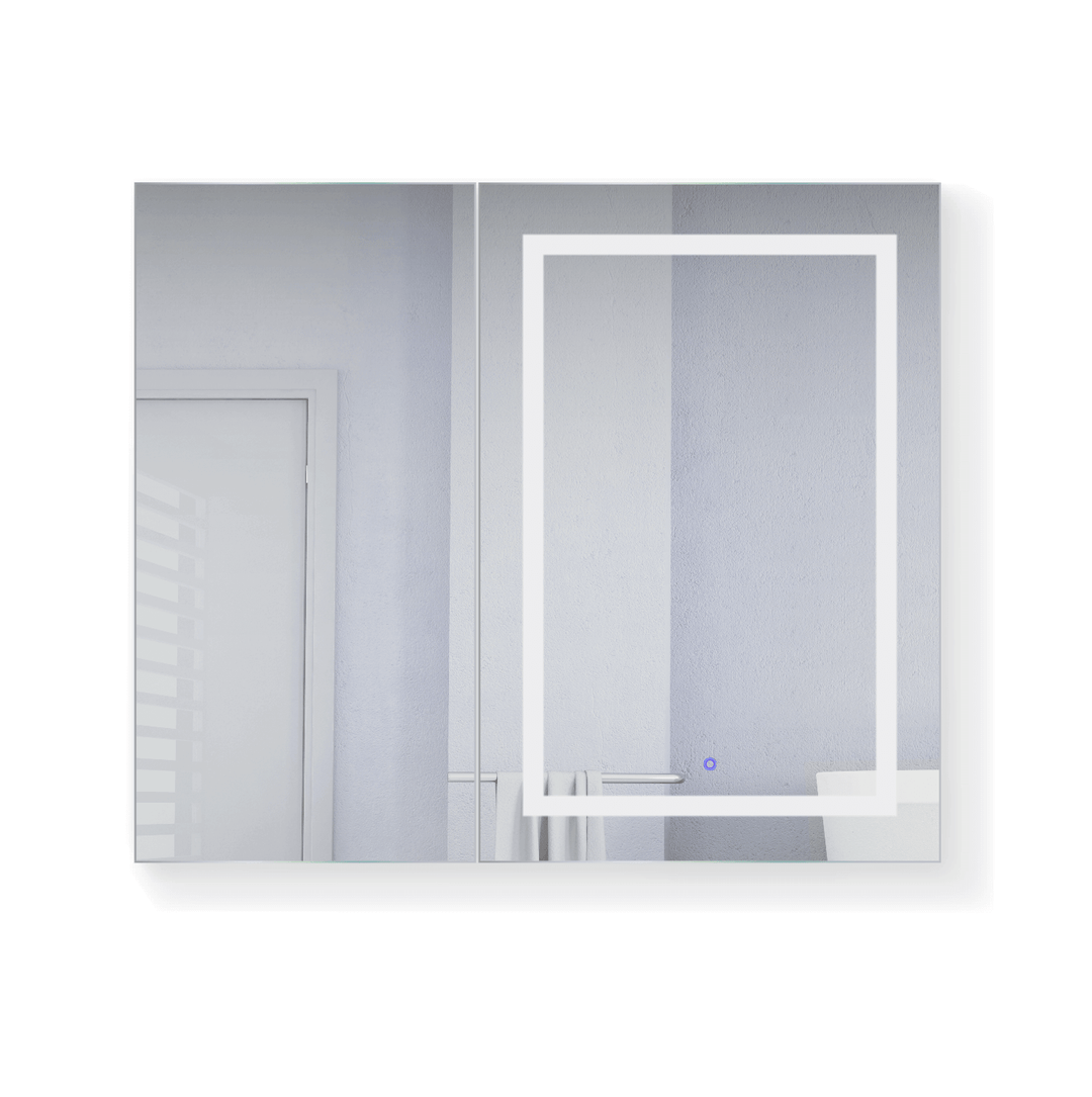 Krugg Svange 42 x 36 LED Medicine Cabinet - Defogger, Dimmer