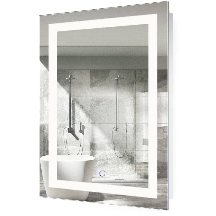 Krugg Icon 24 x 30 LED Bathroom Mirror - Dimmer & Defogger