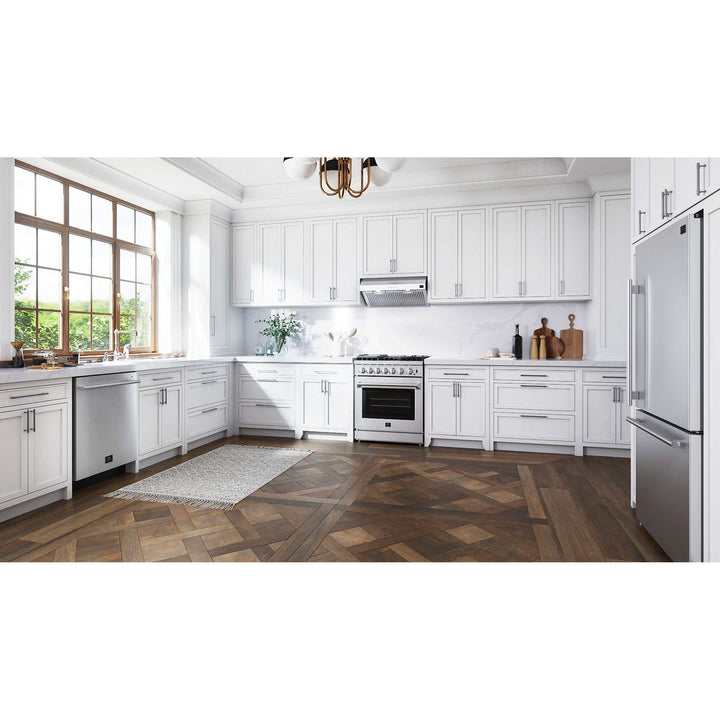 Forno Romano 24-Inch Built-In Dishwasher, Stainless Steel Finish, Stainless Steel Tub, 49 dBA, Energy Star Certified