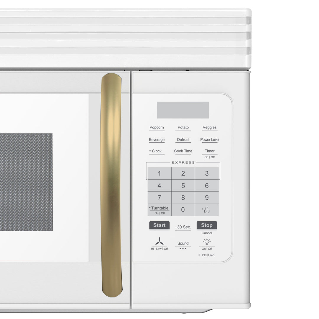 Forno Scalo 30-Inch Over the Range Microwave, White – 1.6 cu.ft, 300 CFM Vent, Touch Control, LED Light