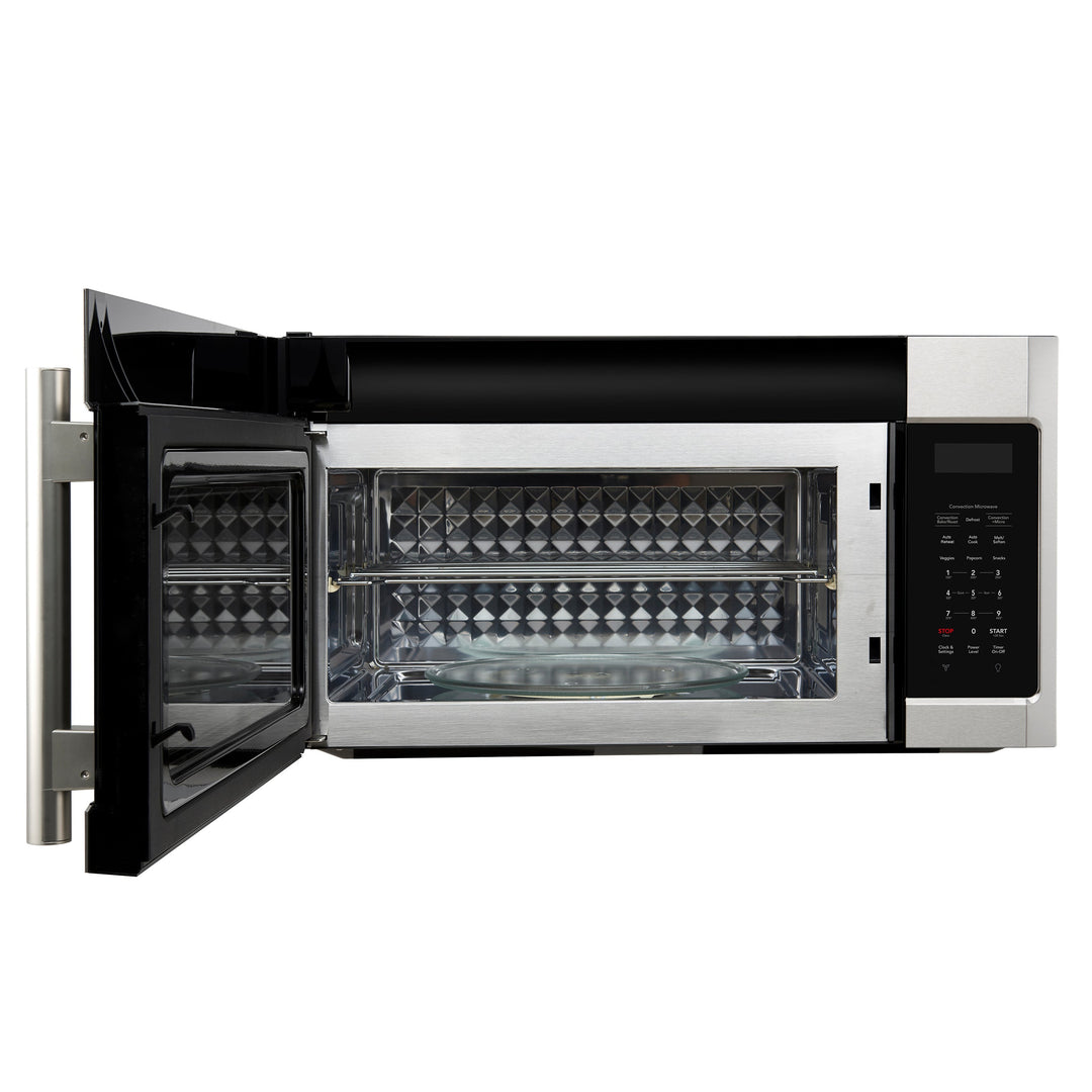 Forno Fornace 30-Inch Over the Range Convection Microwave, Stainless Steel – 1.5 cu.ft, 300 CFM Vent, Touch Control, LED Light
